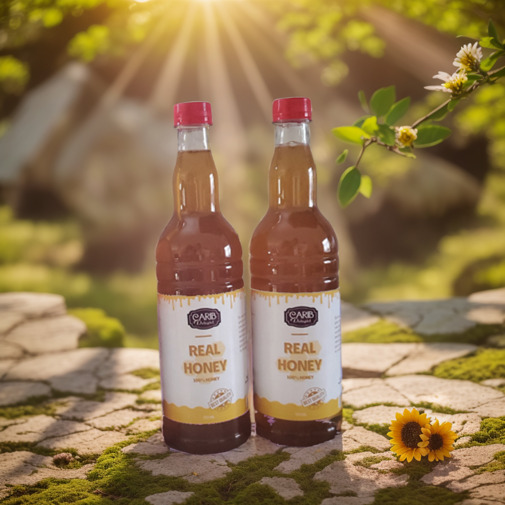 Hero Bundle-Carib Delight Raw Premium Jamaican Honey Bundle (2 Honeys), 750ml, Organic, Unpasteurized, Genuine Jamaican Honey (Large)